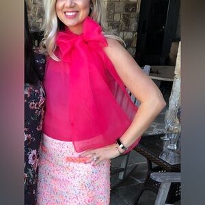 Stylish Pink organza blouse